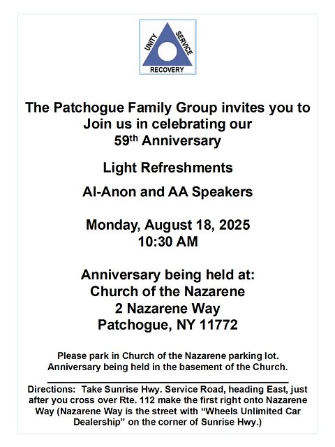 Alanon Patchogue'25 Anniversary
