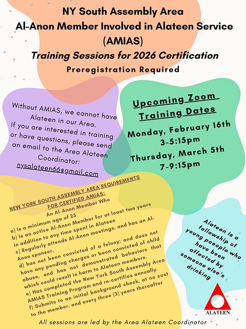 AMIAS Trainings FebEarlyMar 2026