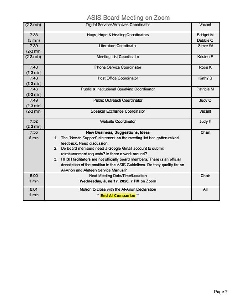05.20 Board Agenda 2